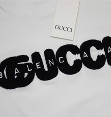 Áo Thun Thêu Xù Gucci x Balenciaga