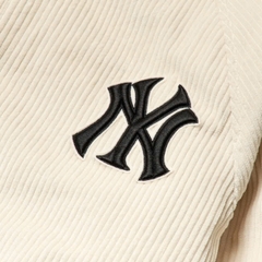 Bomber MLB Nhung Logo Thêu