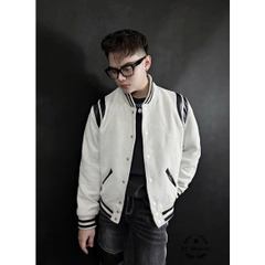Bomber Teddy Sain Laurent Màu Be