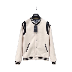 Bomber Teddy Sain Laurent Màu Be