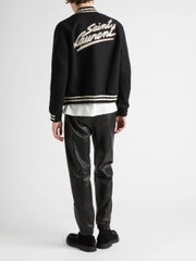 Bomber Saint Laurent Sau Lưng ( Thêu Da )