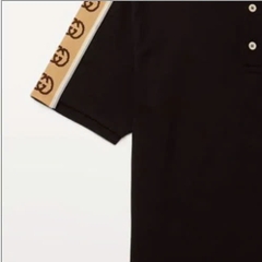 Polo GC Gucci Monogram Pattern (Màu Đen)