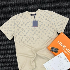 Áo Thun LV Louis Vuitton Fade Kim Tuyến - Màu Kem