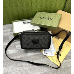 Túi Soft Trunk Đeo Chéo - DC-25 GC interlooking ĐEN