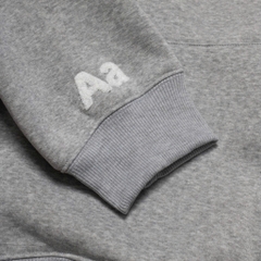 Hoodie Aastu Thêu Xù Flag Logo Xám