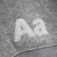 Hoodie Aastu Thêu Xù Flag Logo Xám