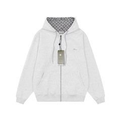 Hoodie Zip Gucci Monogram (Xám)