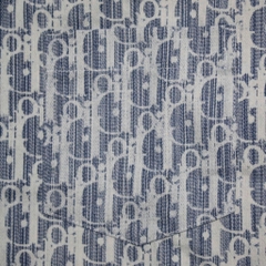 Sơ Mi Dior Monogram Denim Tay Ngắn