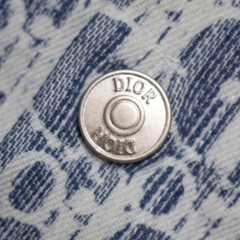 Sơ Mi Dior Monogram Denim Tay Ngắn