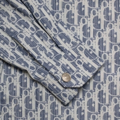 Sơ Mi Dior Monogram Denim  Tay Dài