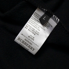 Hoodie Burberry Vintage V2 Logo Kim loại ( Đen)