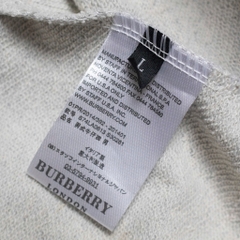 Hoodie Burberry Vintage V2 Logo Kim loại ( Xám )