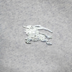 Hoodie Burberry Vintage V2 Logo Kim loại ( Xám )