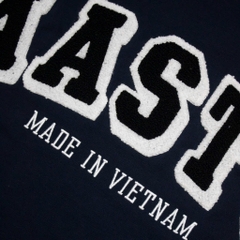 Áo Thun Aastu Thêu Xù Sau Lưng ( Xanh)