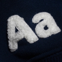 Hoodie Aa stu Nỉ Chân Cua Thêu Xù Flag Logo - Xanh