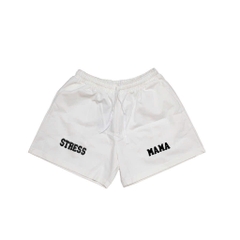 Quần Short Kaki Stressmama Thêu Chữ