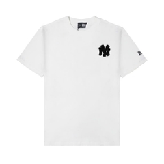 Áo Thun New Era Thêu Xù Big Logo NY - Trắng