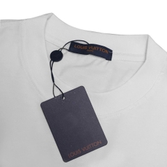 Áo Thun Louis Vuitton Thêu Xù Original - Trắng