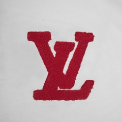 Áo Thun Louis Vuitton Thêu Xù Original - Trắng