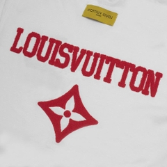 Áo Thun Louis Vuitton Thêu Xù Original - Trắng