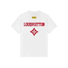 Áo Thun Louis Vuitton Thêu Xù Original - Trắng
