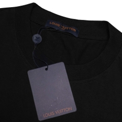 Áo Thun Louis Vuitton Thêu Xù Original - Đen