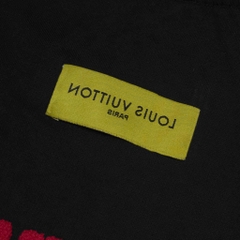Áo Thun Louis Vuitton Thêu Xù Original - Đen