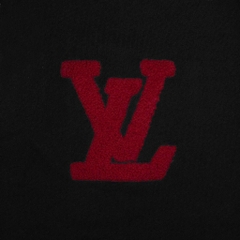 Áo Thun Louis Vuitton Thêu Xù Original - Đen