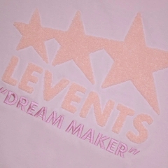 Áo Thun Levents Dream Maker Thêu Xù - Hồng