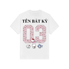 Áo Thun Hello Kitty In Theo Yêu Cầu