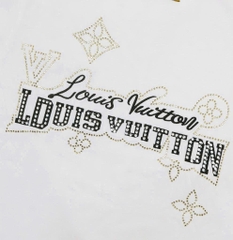 Áo Thun Louis Vuitton Họa Tiết Đính Đá