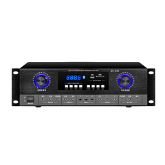 Amply đẩy liền vang Gunssi AV-330 có công suất lớn-chống hú tốt và kết nối nhiều cổng quang đầu vào