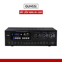 Amply Gunssi AV-1500-công suất lớn-âm thanh chuyên nghiệp-kết nối được nhiều cổng quang