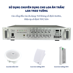 Amply Bluetooth USB-150M cho loa âm trần