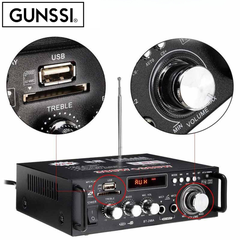 Amly Mini Bluetooth Gunssi BT-298A-amply karaoke gia đình-chống nhiễu-chống hú tốt-Bảo hành 12 tháng