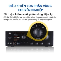 Amply Gunssi AV-602 có công suất lớn-khả năng tái tạo âm thanh-kết nối bluetooth-bảo hành 12 tháng