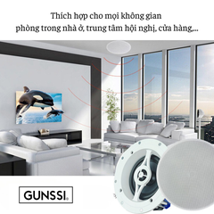 Loa Âm Trần 558 Bluetooth 5.0 - Không Dây - Chính Hãng – Phù Hợp Nhà Hàng, Spa