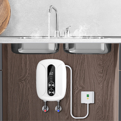Máy nước nóng trực tiếp Gunssi DSK-55-thiết kế nhỏ gọn-dễ dàng lắp đặt nhiều vị trí trong nhà,căn hộ