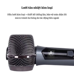 BỘ MICRO KHÔNG DÂY GUNSSI TTD-M12- mic chuyên nghiệp dành cho karaoke-chống hú tốt-bảo hành 12 tháng