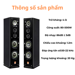 Loa Cây Starklok – Loa Đứng 500W, 4Ω, HiFi Bass Mạnh, Karaoke Gia Đình, BH 12 Tháng