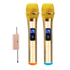 BỘ 2 MICRO VHF không dây chế tác từ chất liệu cao cấp-hút âm tốt-cho độ nhạy cao-bảo hành 12 tháng