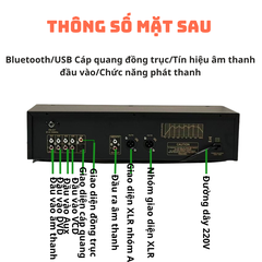 Lọc xì EQ-9000S Starklok – Tăng cường âm thanh, Hiển thị LED đẹp, Có USB, Điều khiển từ xa