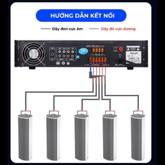 Loa cột treo tường SAST HQ-260 HQ-280, loa hộp treo tường, loa gắn tường ngoài trời công suất lớn 80W, chất âm hay