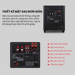 Loa trầm Gunssi Sub L8 có công suất khủng-chất liệu cao cấp và bộ khuyếch đại chuyên nghiệp hiện đại