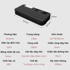 Máy hút chân không không kén túi GUNSSI P350A-đa năng-túi hàn tự động-phù hợp kinh doanh các hộ gia đình