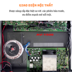 Amply Gunssi AV-1500-công suất lớn-âm thanh chuyên nghiệp-kết nối được nhiều cổng quang