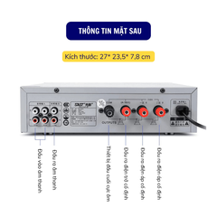 Amply Nghe Nhạc SAST 9002 – Đa Năng, Hỗ Trợ AUX, USB, SD – Âm Lớn, Gọn Nhẹ Dễ Lắp Đặt