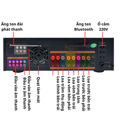 Amply Starklok AV-8200 – Amply Karaoke Bluetooth 2 Kênh, Công Suất Lớn, Hát Hay, Giá Tốt
