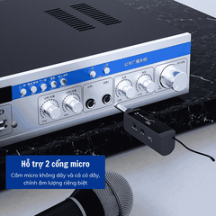 Amply SAST SA-9010 150W, Hỗ Trợ Bluetooth/ USB/ Thẻ SD/ AUX, Amply Chia 2 Vùng Âm Thanh, Hỗ Trợ Đài FM