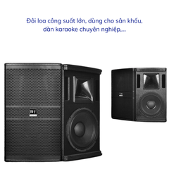 Loa Toàn Dải GUNSSI TS-12/TS-15 Công Suất Khủng Cho Dàn Karaoke, Sự Kiện,...